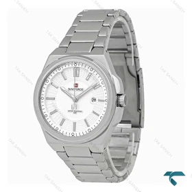 نیوی فورس NF9212 مردانه سیلور صفحه سفید NaviForce-7757-G