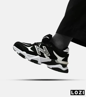 کفش کتانی مردانه و زنانه مشکی سفید NEW BALANCE 9060 مدل 2155