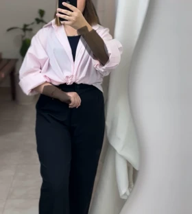 شومیز لینن زنانه مدل آدریا