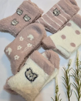 جوراب گرم موهر وارداتی دخترانه زنانه