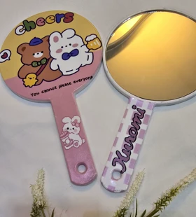 اینه دسته دار قواره بزرگ فانتزی