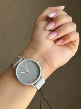 ساعت سلیکونی صفحه طوسی