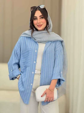 مانتو راه راه نارگل