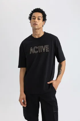 تیشرت آستین کوتاه Fit Oversize Fit C1426ax24sm یقه دوزی C1426AX24SM