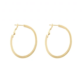 گوشواره زنانه حلقه‌ای مدل بیضی