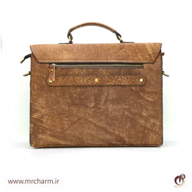 کیف اداری مردانه چرم بافت دار mrch30054