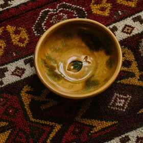 کاسه سرامیک نقاشی طرح ماهی