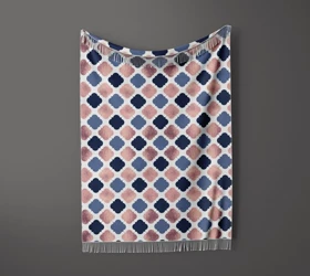 شال مبل ریش دار sofa shawl 228