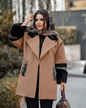 پالتو مزونی آستین خز