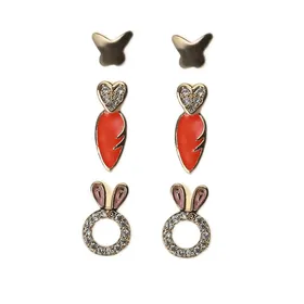 گوشواره زنانه مدل MDSS-CF4856 مجموعه 3 عددی