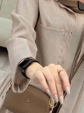 مانتو راه راه بغل سه دکمه