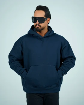هودی مردانه دورس سه‌نخ بیسیک باکسی