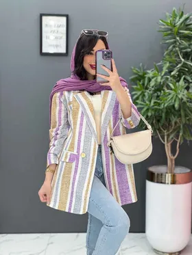 مانتو کتی راه راه تومبا