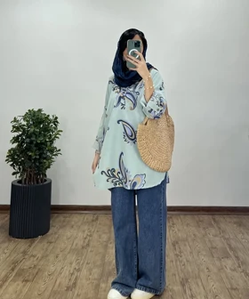 مانتو لینن پنبه‌ایتالیایی ناریا(ایراد دار)