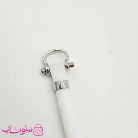 دستبند امگا رابر سفید مردانه زنانه کیفیت مستر