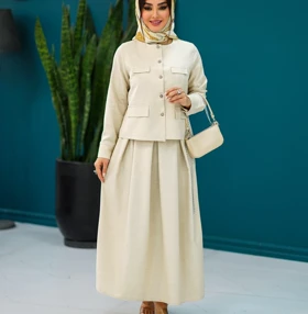 کت و دامن شیک زنانه کد 2143 مدل یسنا