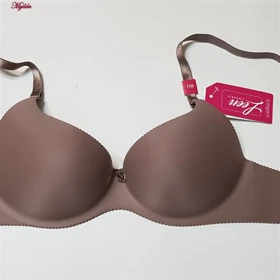 سوتین زنانه لین مدل کاپ‌دار بدون دوخت بدون فنر کد 4680-705 رنگ بنفش