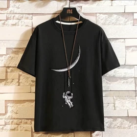 تیشرت لش طرح دار ماه