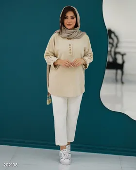 مانتو شومیزی مدل نازتاب کد 2071