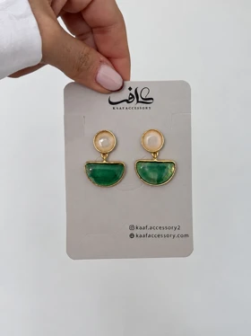 گوشواره نیم دایره 2 تکه