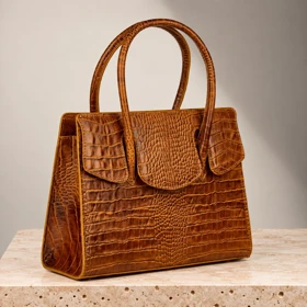 کیف دستی و دوشی زنانه چرم گاوی (کروکو)