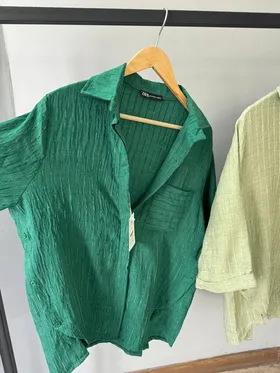 شومیز بغل دکمه(zara)