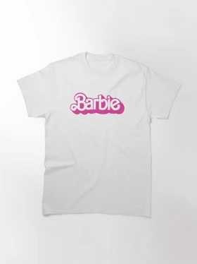 تیشرت لانگ دخترانه Barbie تیشرت لانگ دخترانه باربی طرح White Pink Logo