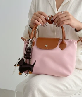 کیف چمپ با چارم بگ3411 (صورتی)