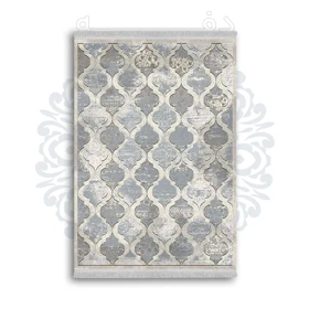 *جدید* فرشینه از جنس پارچه شانل مخمل ترک طرح فانتزی برند دفه کد 1423