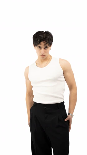 تنک تاپ سفید bms کبریتی مناسب سایز 50 تا 100 کیلو کیفیت عالی