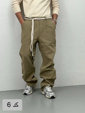 شلوار لینن کجراه ترک