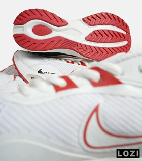 کفش کتانی مردانه و زنانه سفید قرمز Nike air zoom max