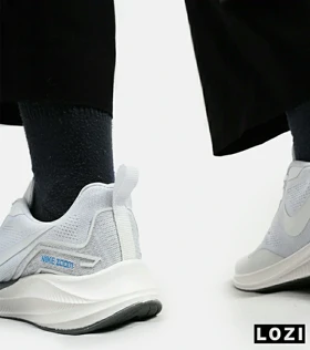 کفش کتانی مردانه و زنانه سفید Nike air zoom مدل 4326