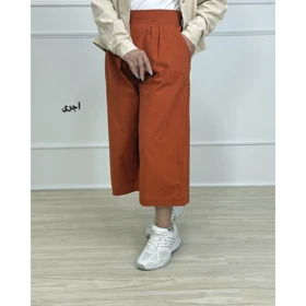 شلوار واید لگ لینن