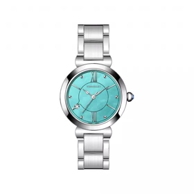 ساعت مچی ویمبرلی زنانه فلزی نقره ای صفحه تیفانی WB-CS440L-H