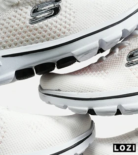 کتانی طبی مردانه و زنانه سفید اسکیچرز SKECHERS