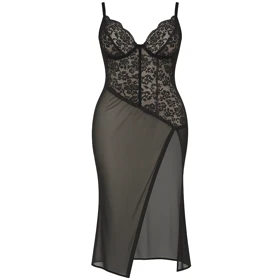 لباس خواب بلند مشکی برند هارنی کد 9039