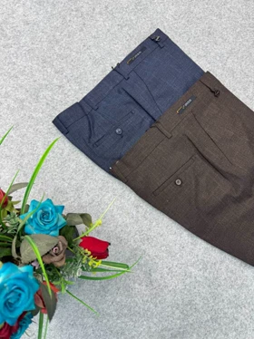 شلوار پارچه‌ای نخ ترک مردانه _ پارچه جکوار دو برکش قواره کلاسیک