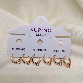 گوشواره ژوپینگ مدل «تپش قلب» | حلقه‌ای کوچک با درخشش عاشقانه