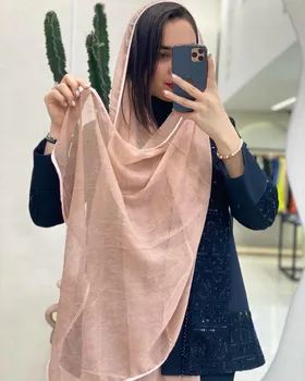 شال کبریتی لبه دوری ساتن