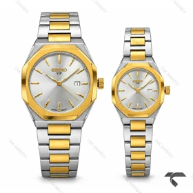 ساعت ست سیکو Vip کلاسیک رفرنس 31668 دورنگ طلایی Seiko-11533-S