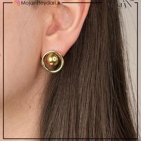 گوشواره صدفی مشابه طلا کد: sg462