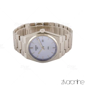 ساعت تیسوت مردانه PRX نقره ای صفحه آبی یخی 105470