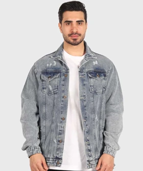 کت جین آبی و زخمی 0212