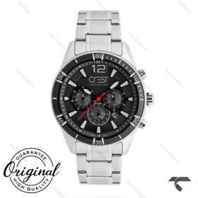 ساعت کرست مردانه 6304-1 صفحه مشکی Crest-10934-G