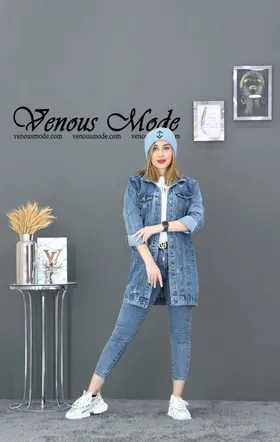 کت جین DEFACTO آبی وسط