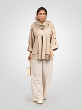 مانتو شومیزی شانتون دو جیب تابستانی