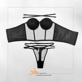 ست کرستی مشکی اسفنج دار برند نوشه پوش