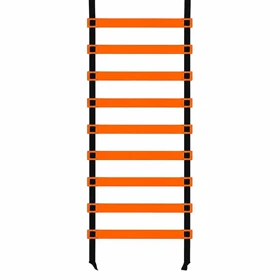 نردبان کراس فیت مدل 405C0347 چابکی 9 پله طول 4 متر (نارنجی)