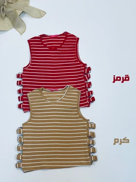 کراپ کبریتی راه راه دخترانه